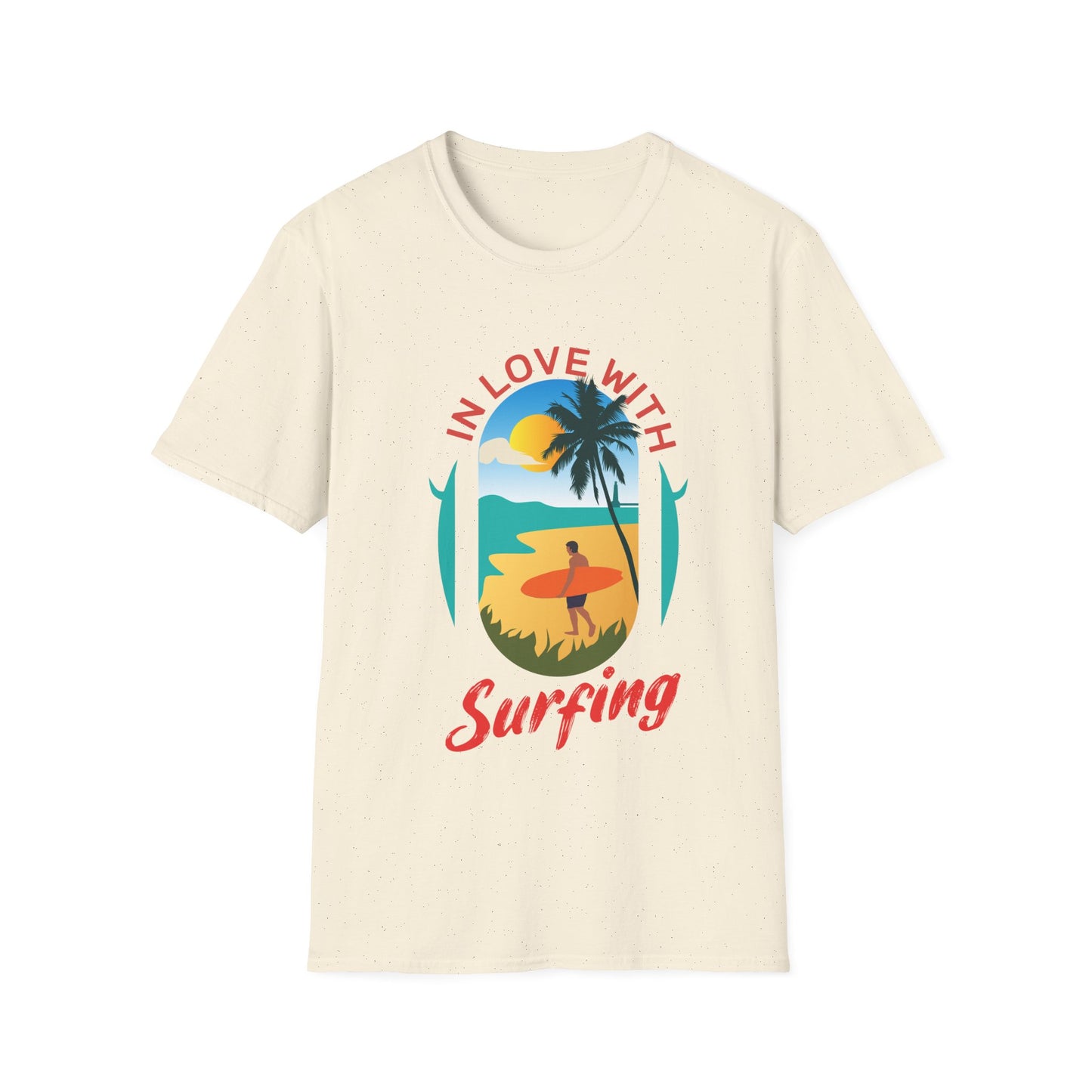 Surfing T-Shirt - In Love With Surfing Design