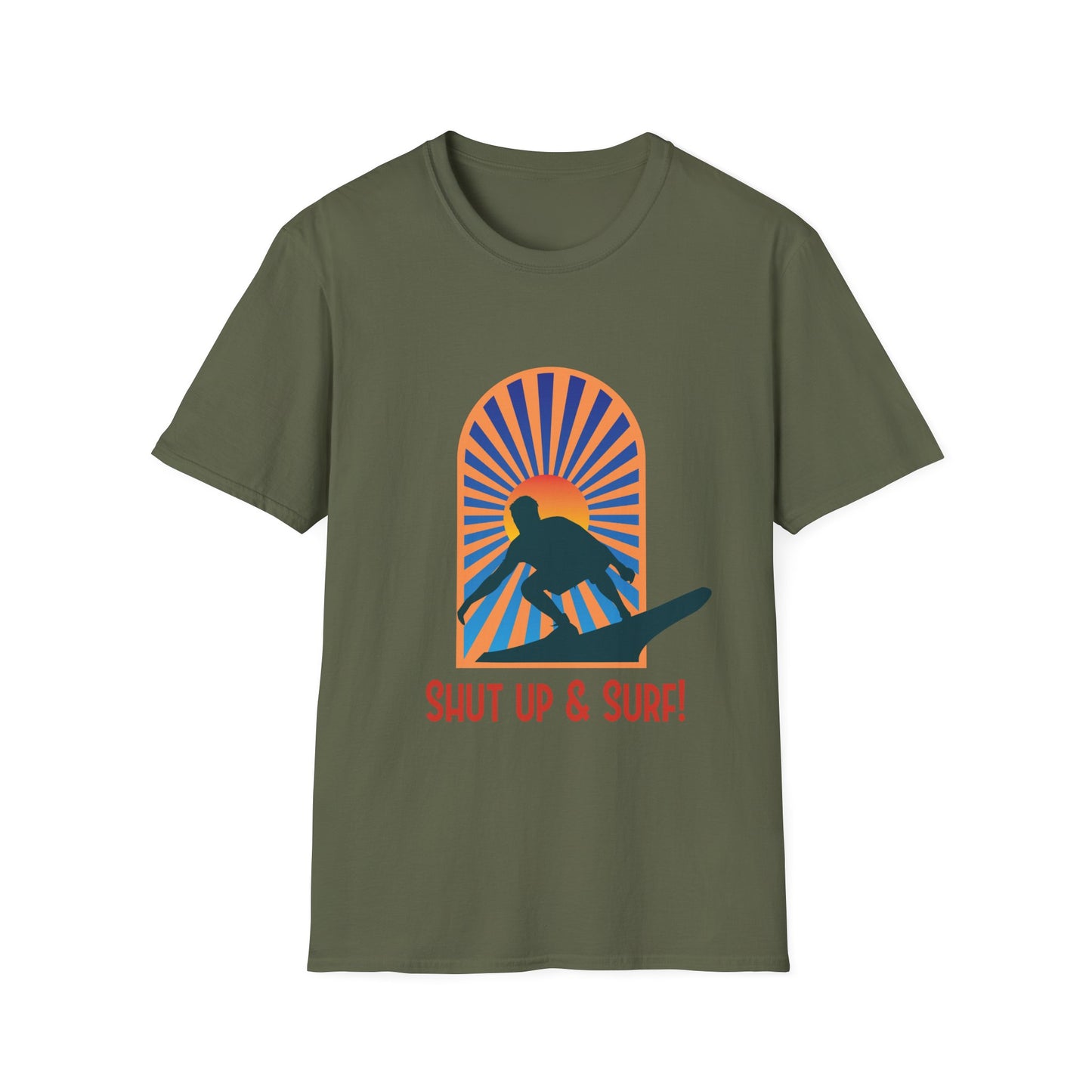 Surf T-Shirt - Shut Up & Surf Design