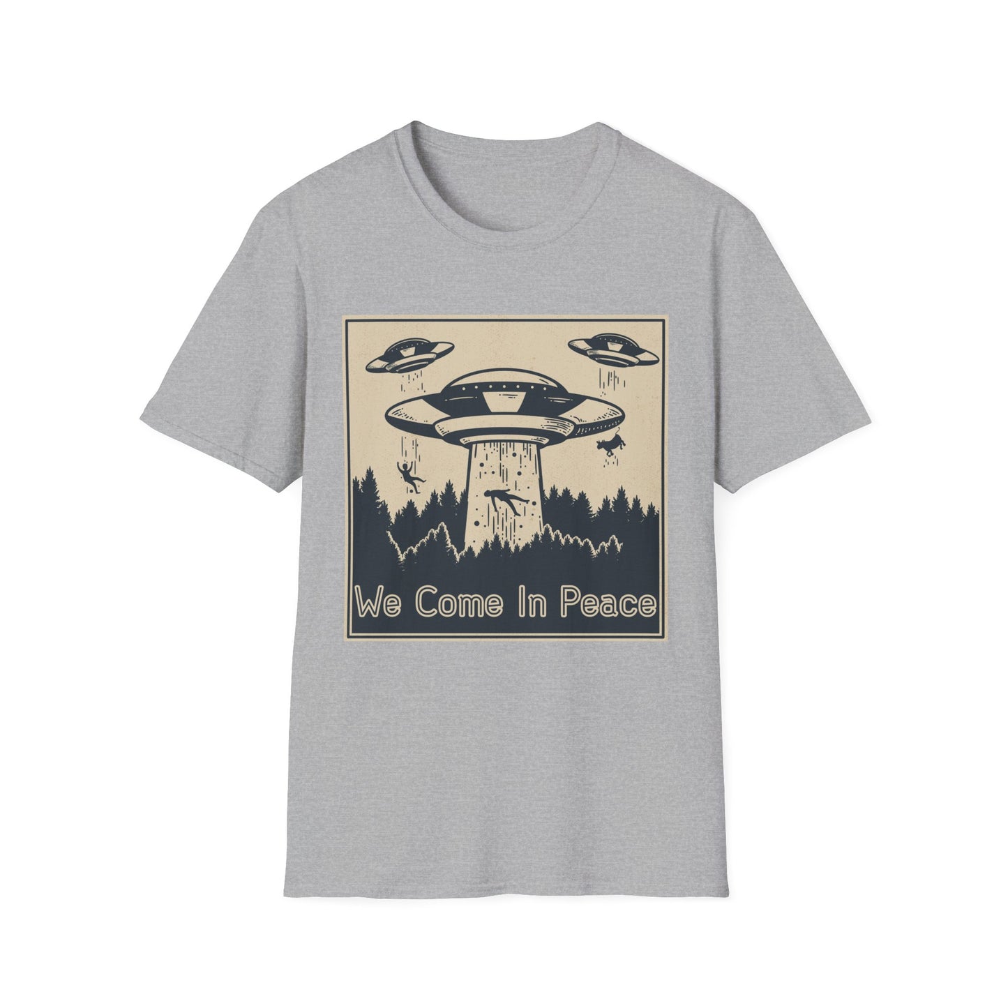 Peaceful T-Shirt - 'We Come in Peace' Design