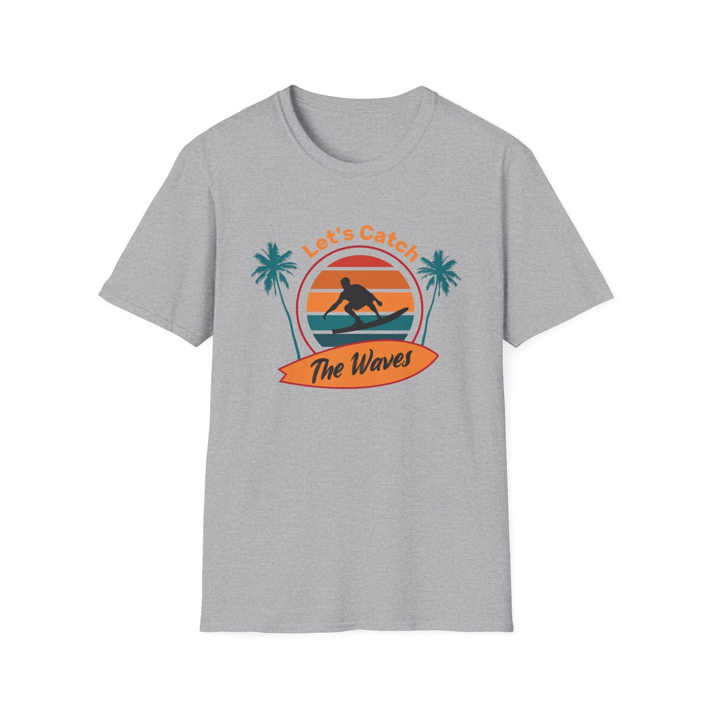 Beach Vibes T-Shirt – Lets Catch the Waves Design