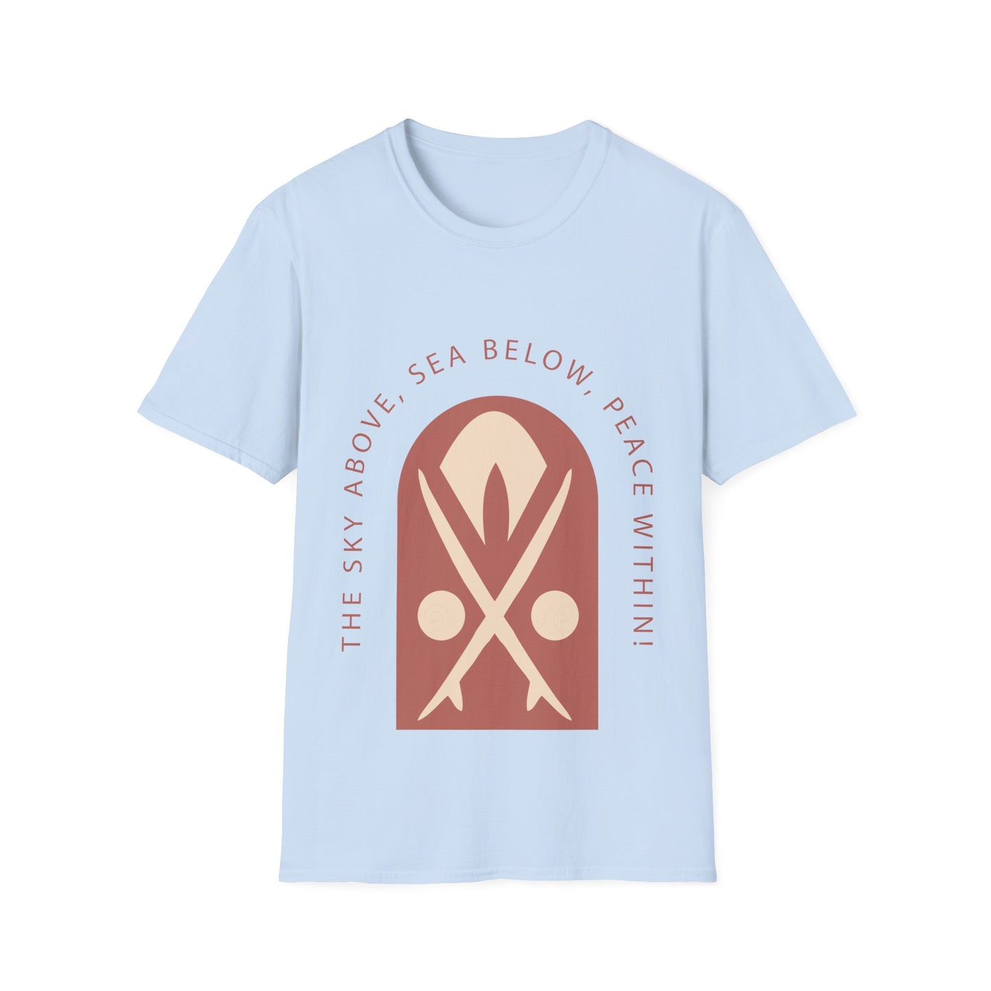 Sky Above Sea Below Peace Within T-Shirt