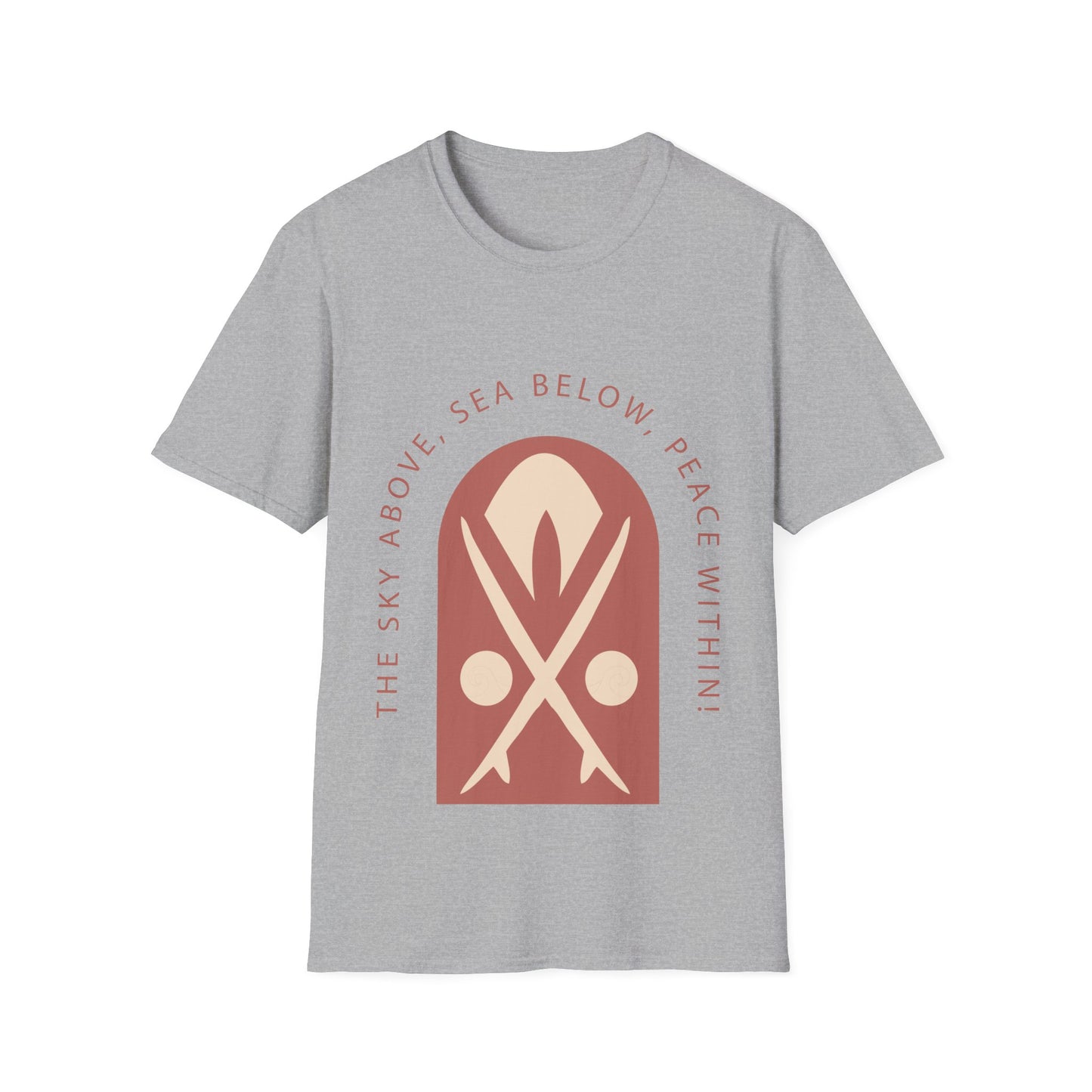 Sky Above Sea Below Peace Within T-Shirt