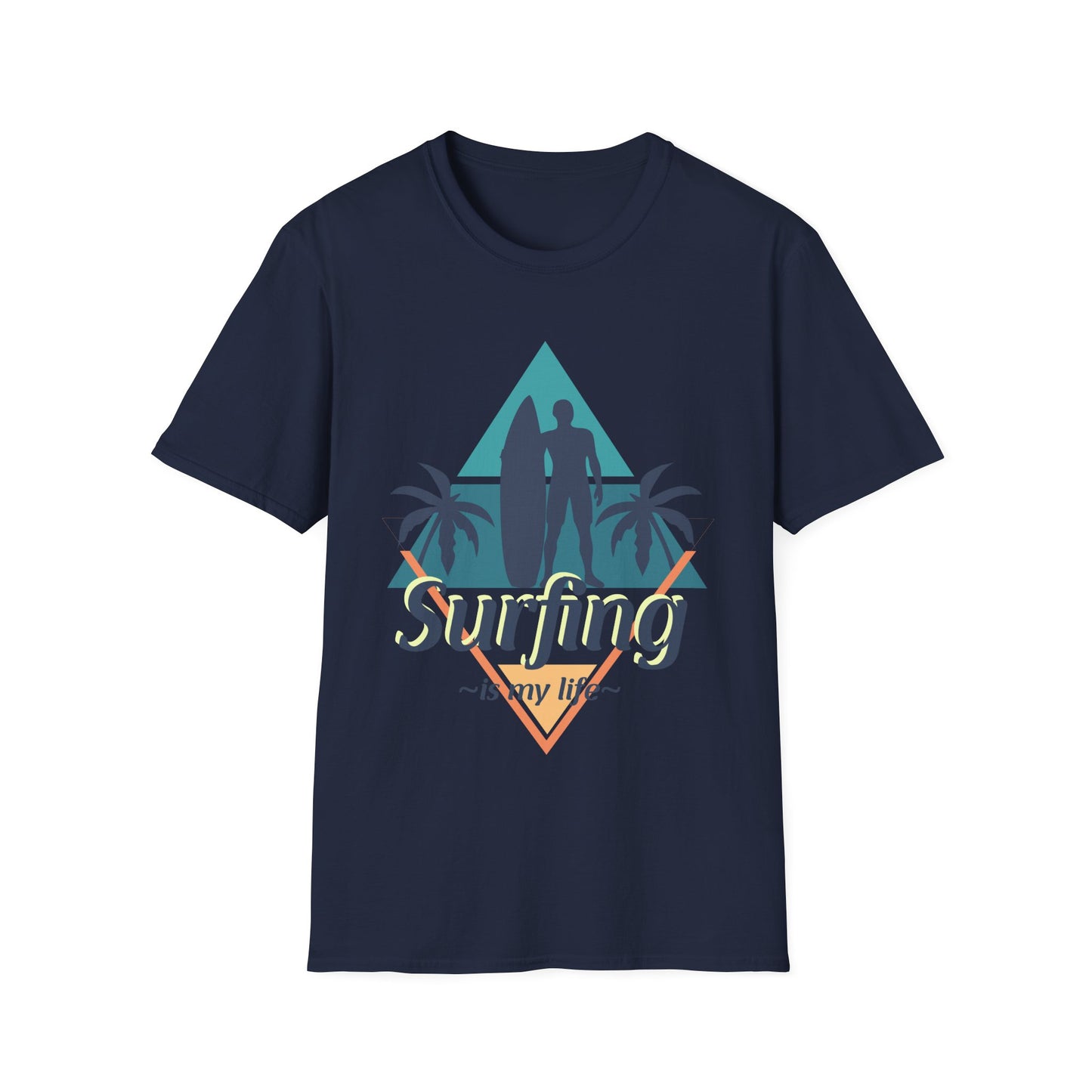 Surfing Unisex T-Shirt - 'Surfing is My Life' Design