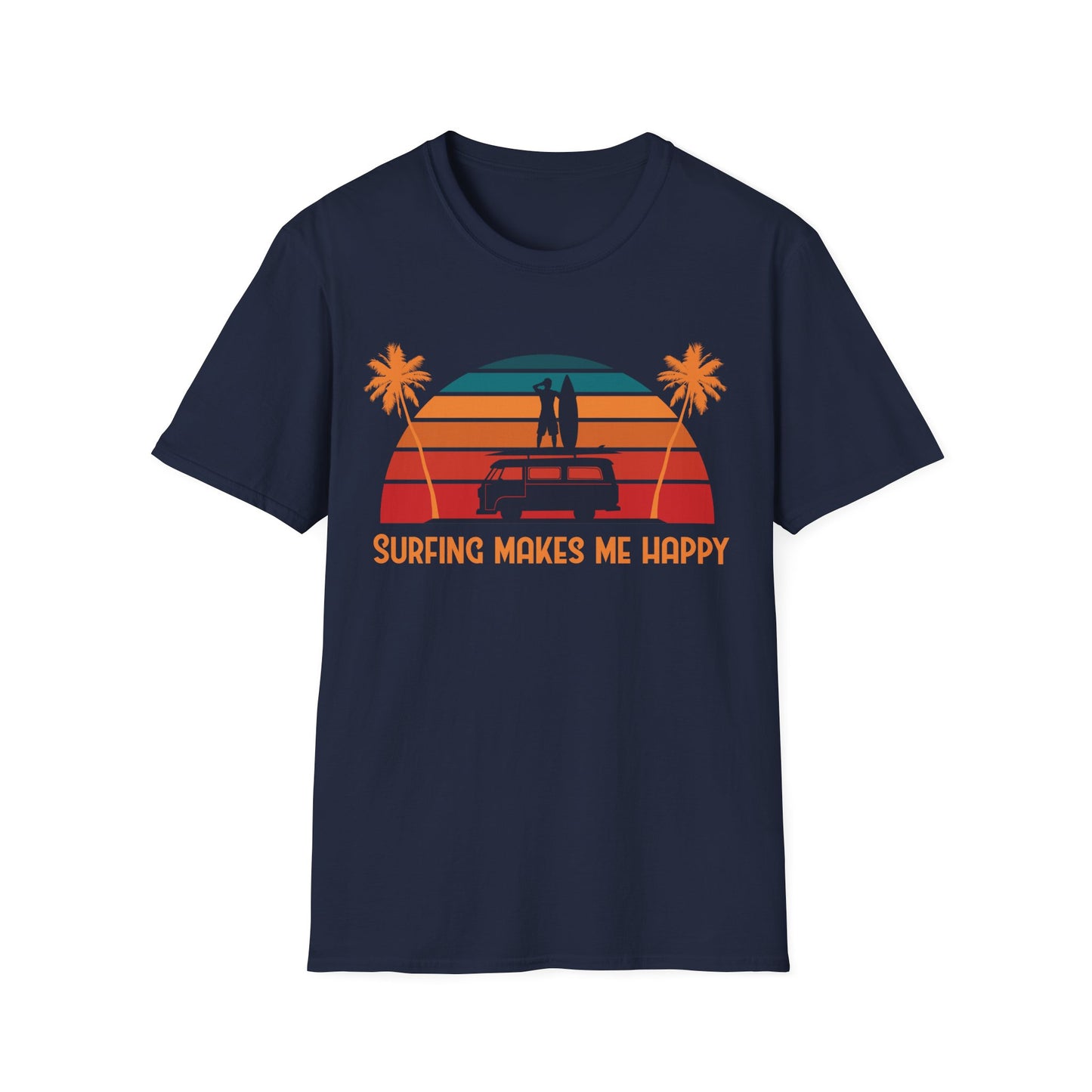 Surfing Happiness Unisex T-Shirt