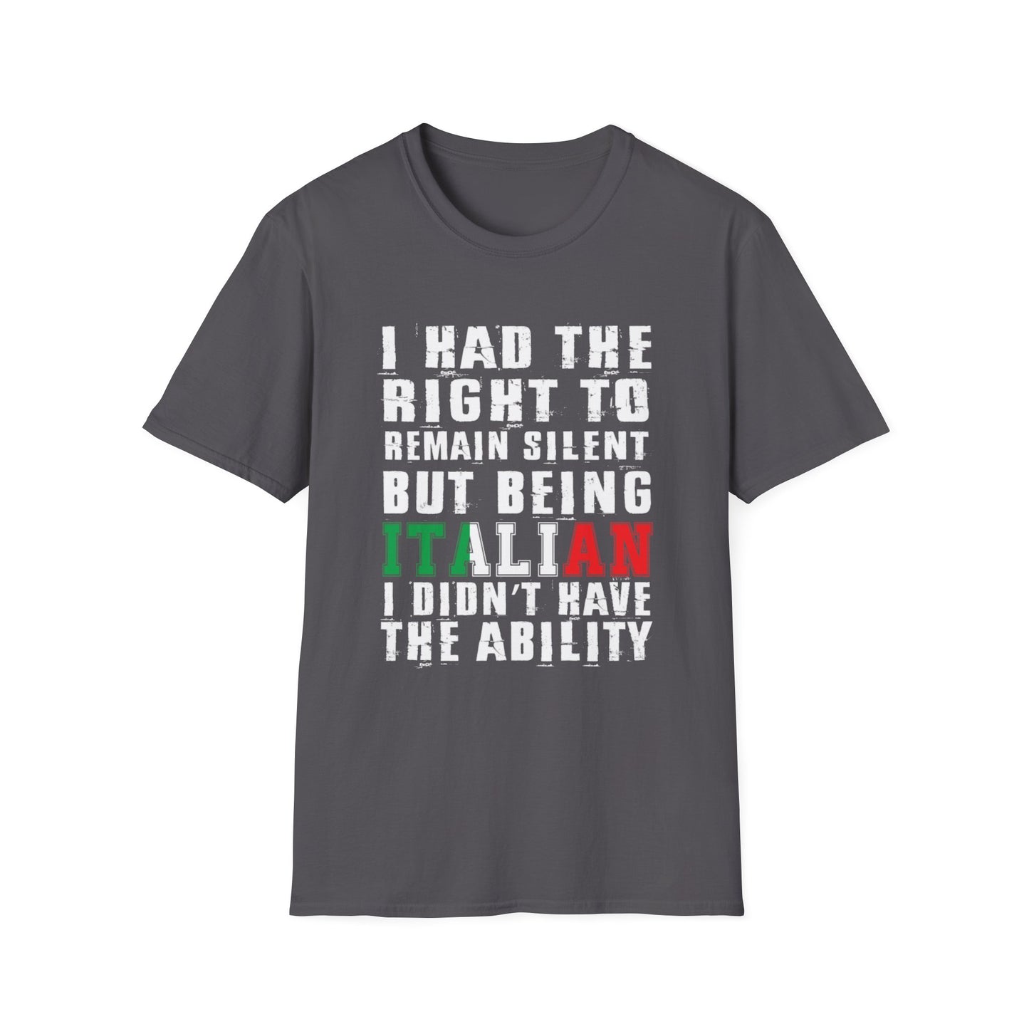 Italian Heritage Unisex Softstyle T-Shirt - 'Being Italian'