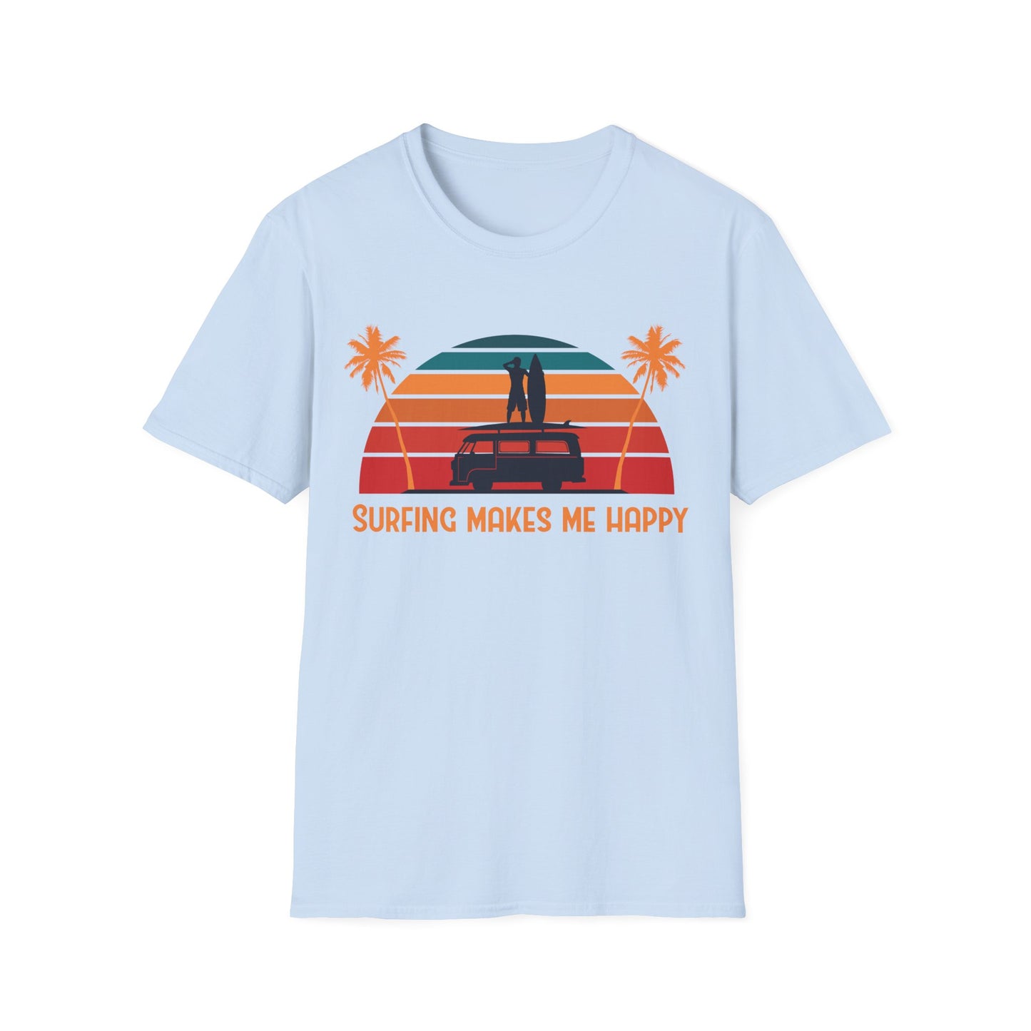 Surfing Happiness Unisex T-Shirt