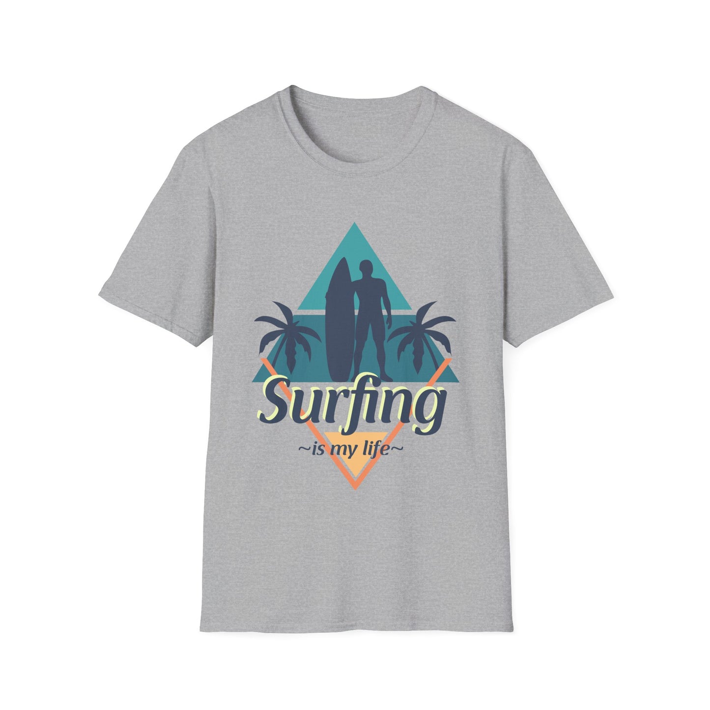 Surfing Unisex T-Shirt - 'Surfing is My Life' Design