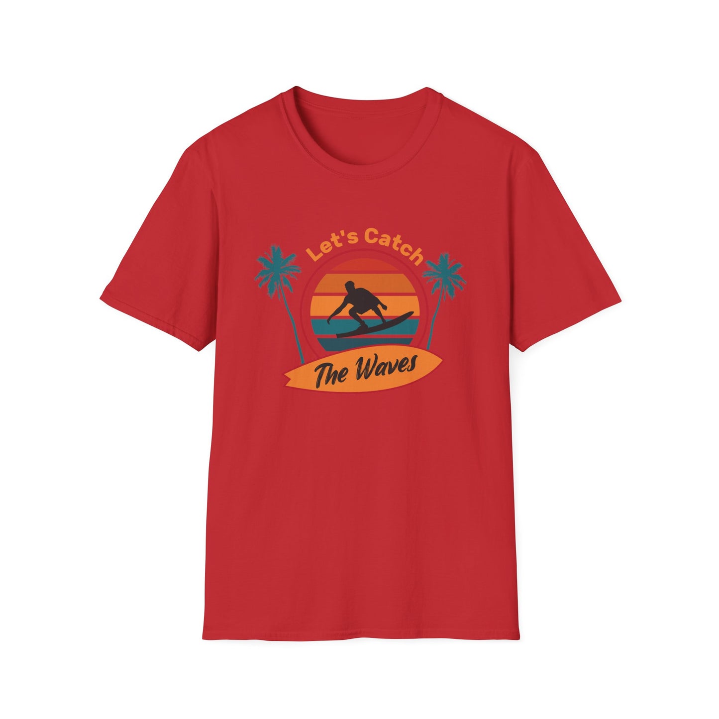 Beach Vibes T-Shirt – Lets Catch the Waves Design