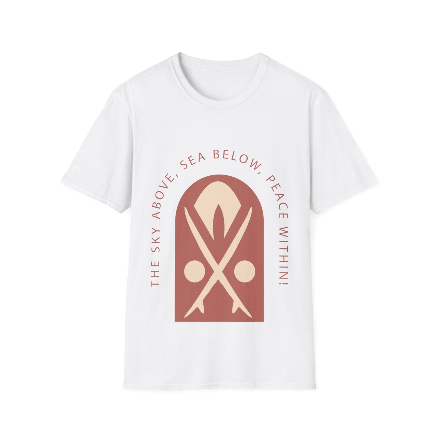 Sky Above Sea Below Peace Within T-Shirt