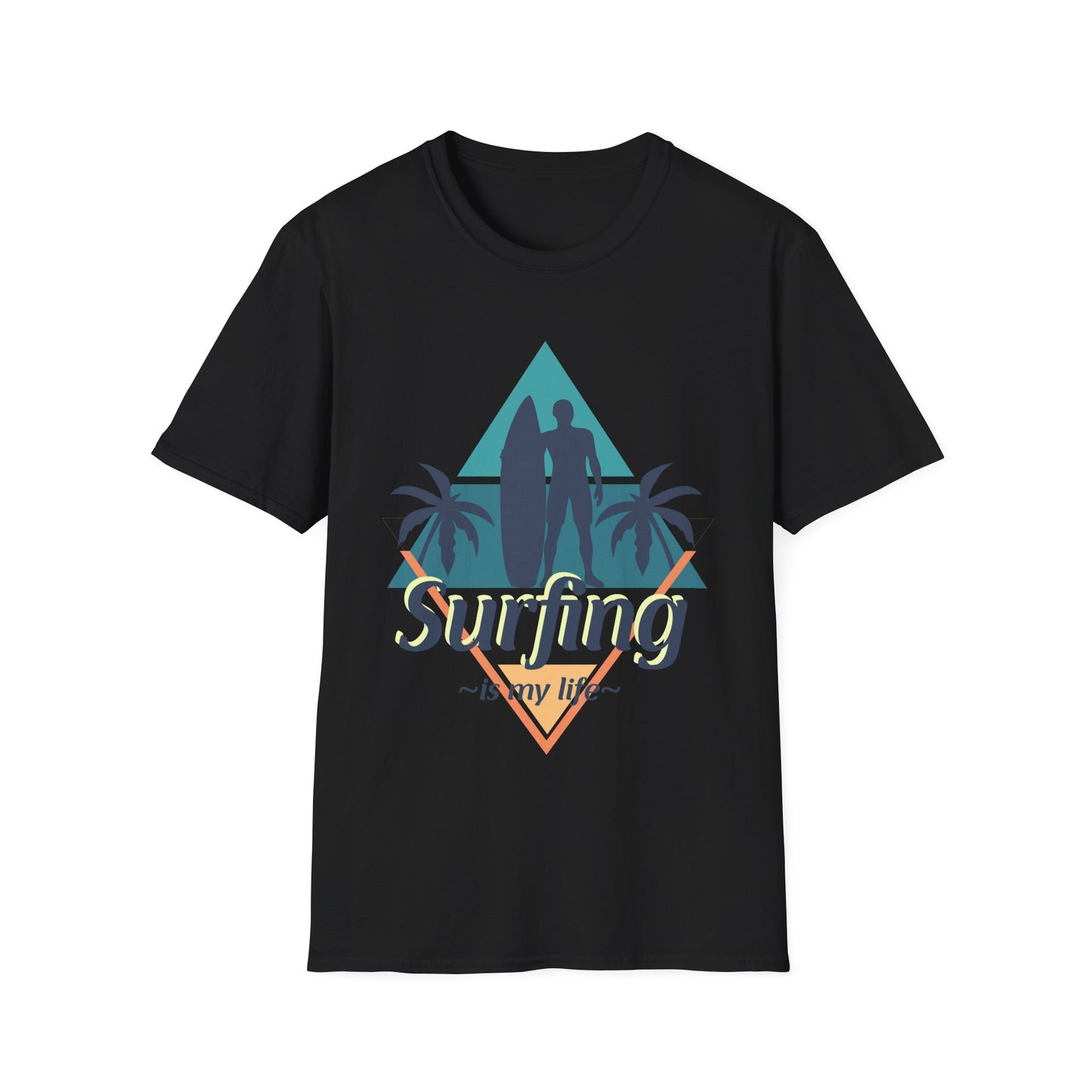 Surfing Unisex T-Shirt - 'Surfing is My Life' Design
