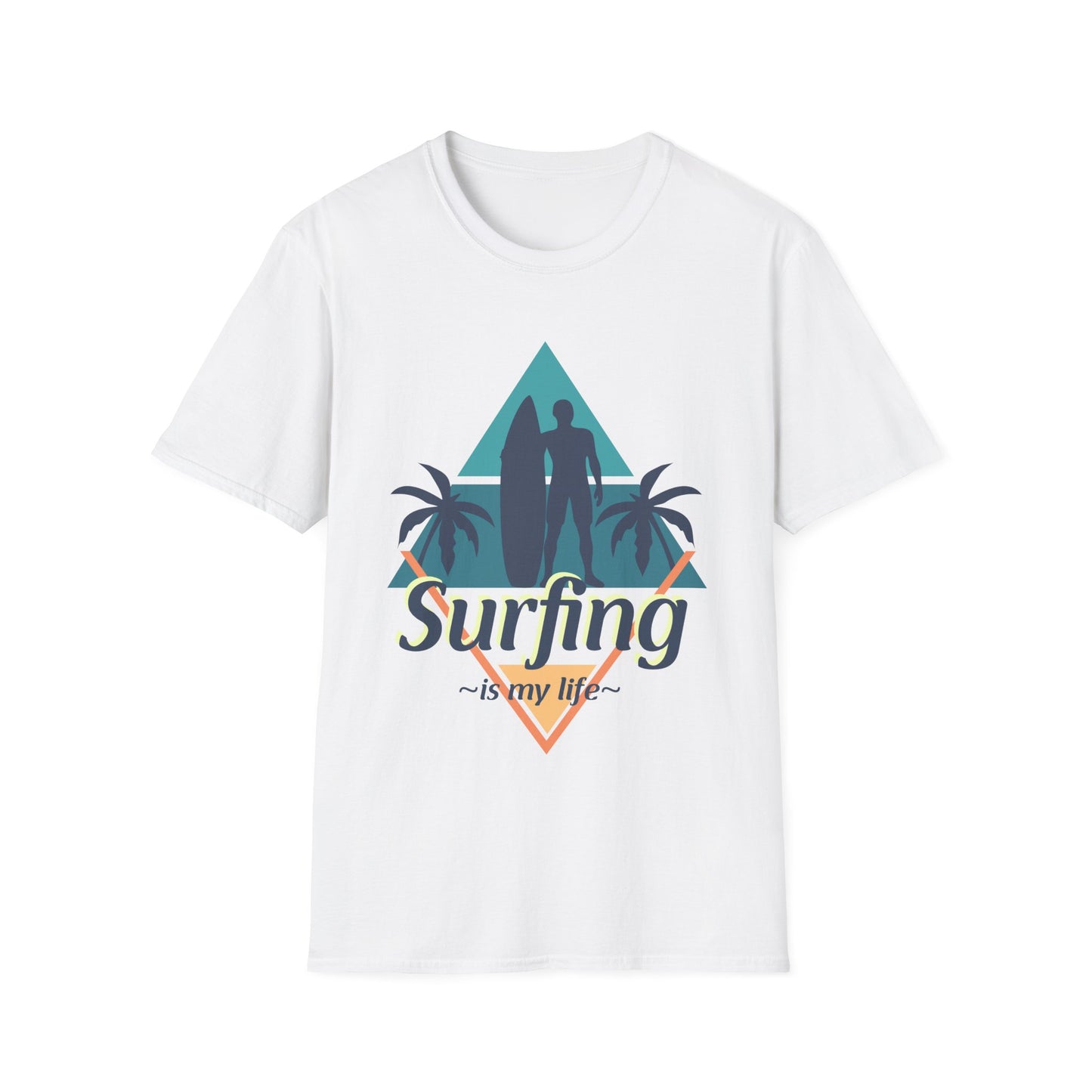 Surfing Unisex T-Shirt - 'Surfing is My Life' Design