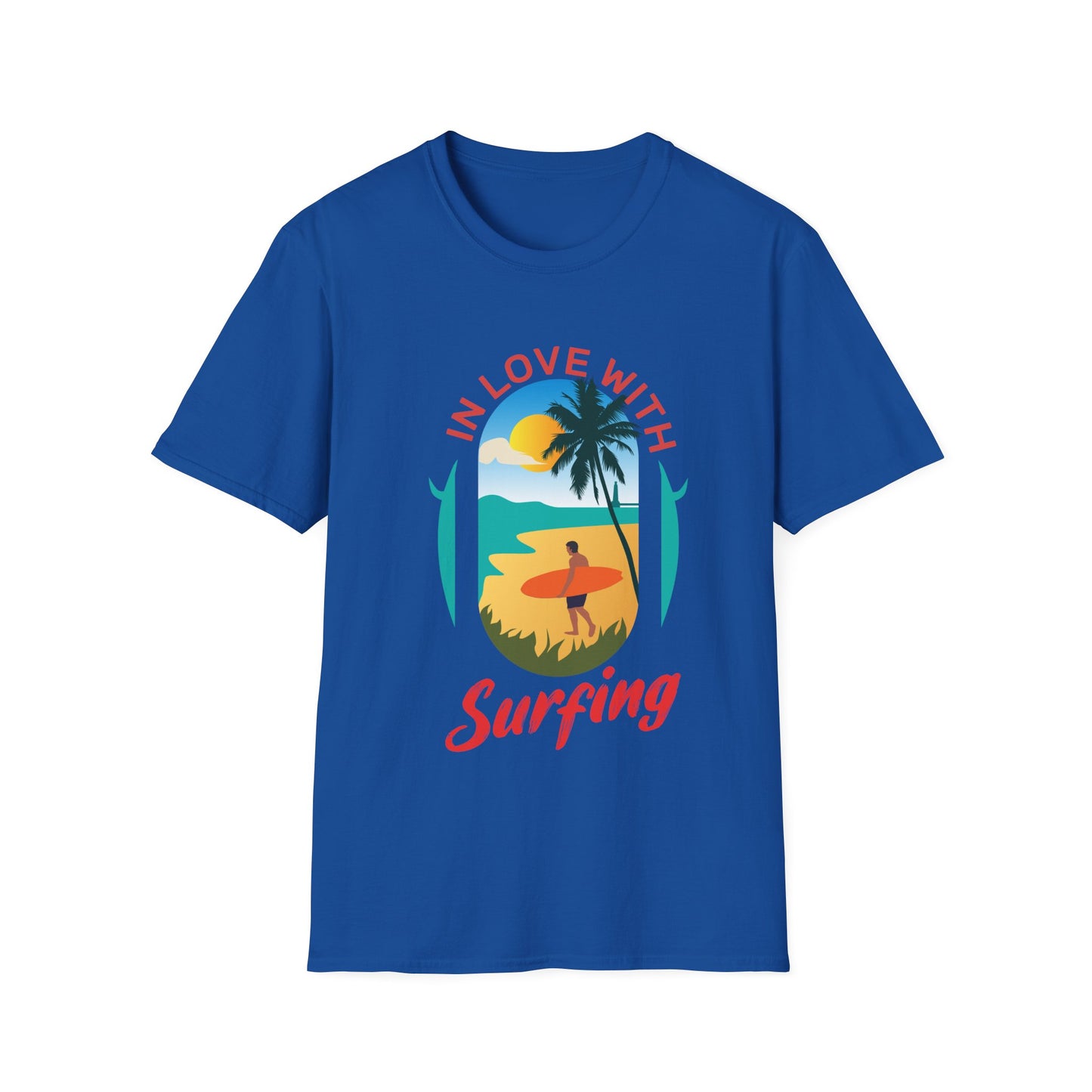 Surfing T-Shirt - In Love With Surfing Design
