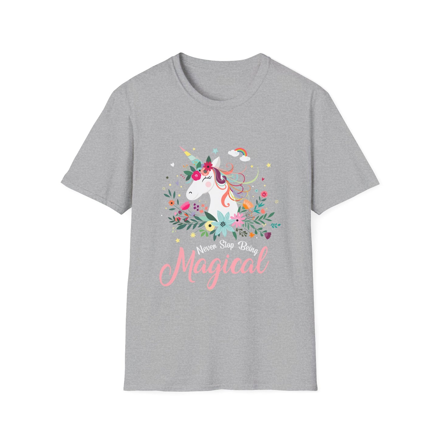 Unisex Softstyle T-Shirt National Unicorn Day Celebration Tee