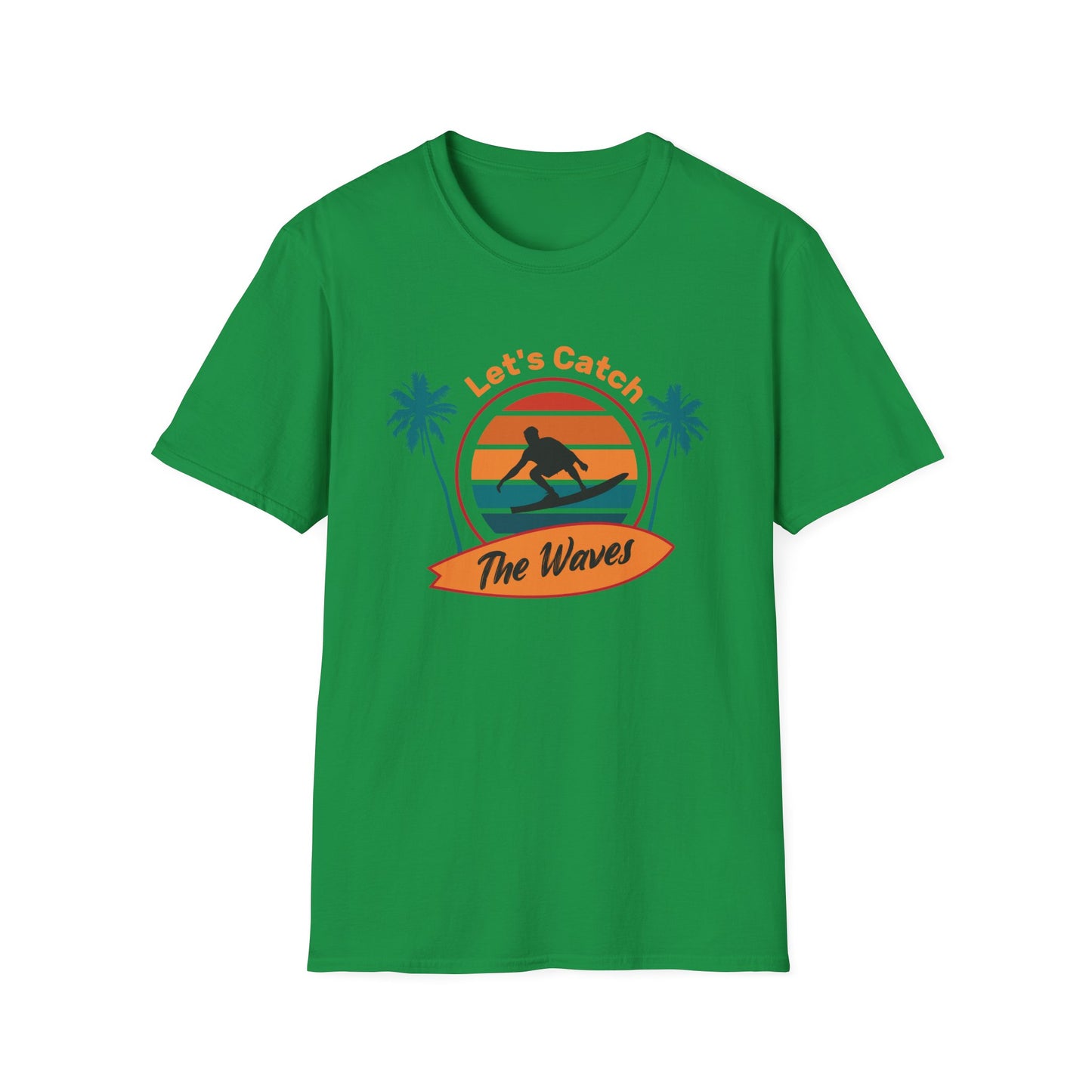 Beach Vibes T-Shirt – Lets Catch the Waves Design
