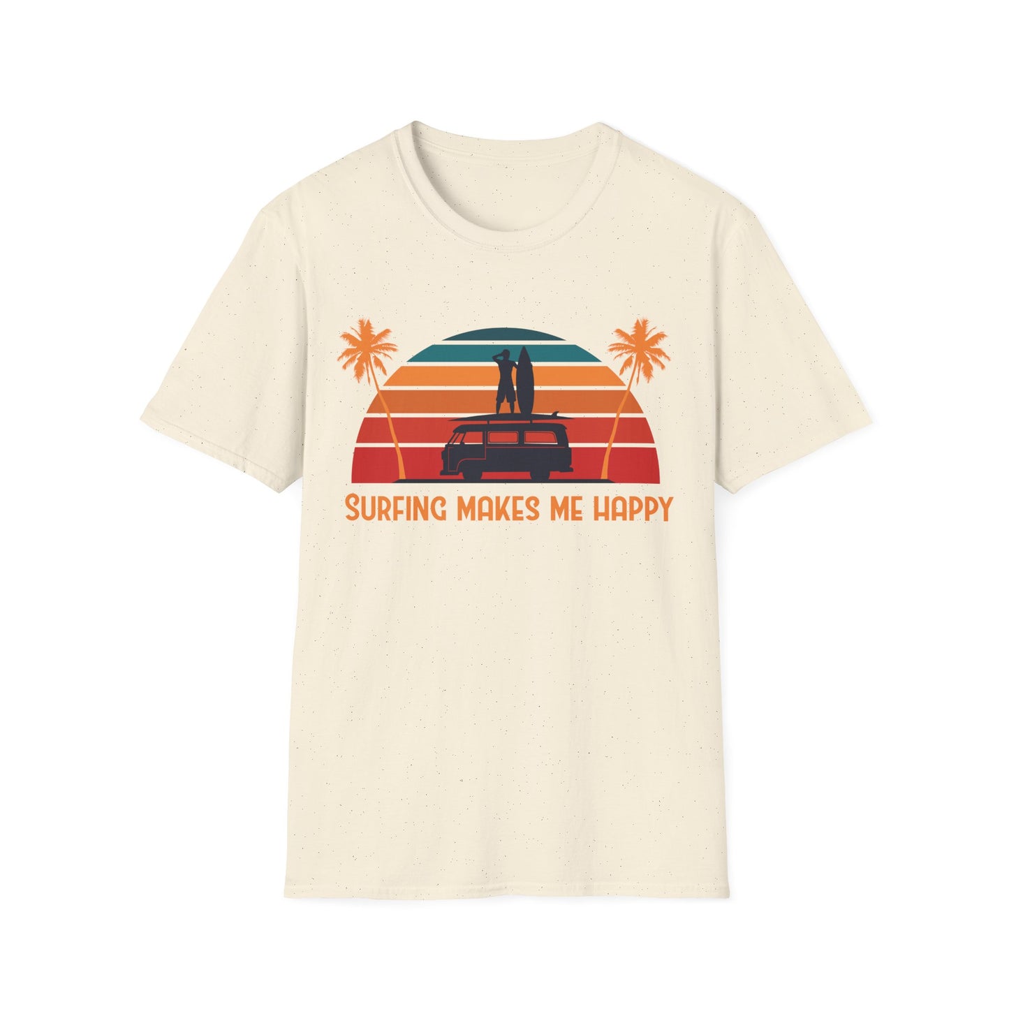 Surfing Happiness Unisex T-Shirt