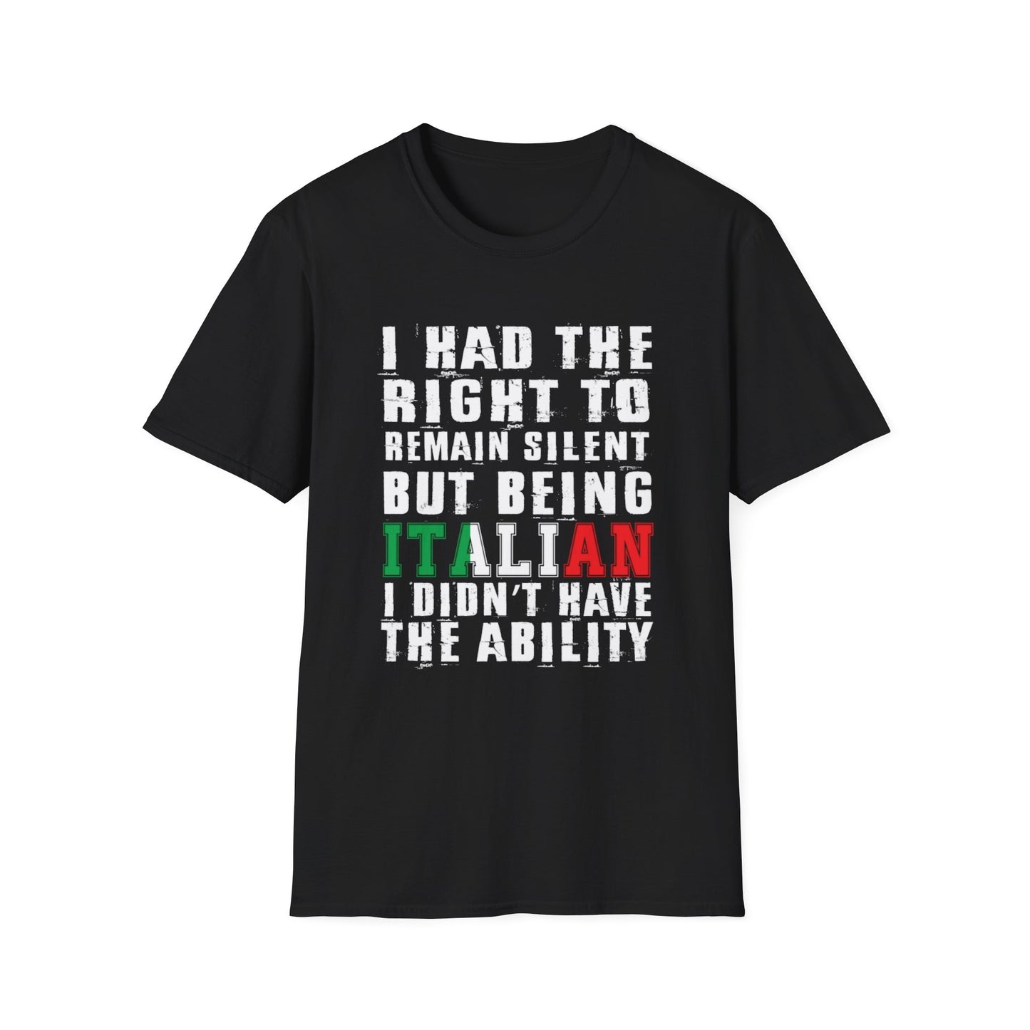 Italian Heritage Unisex Softstyle T-Shirt - 'Being Italian'