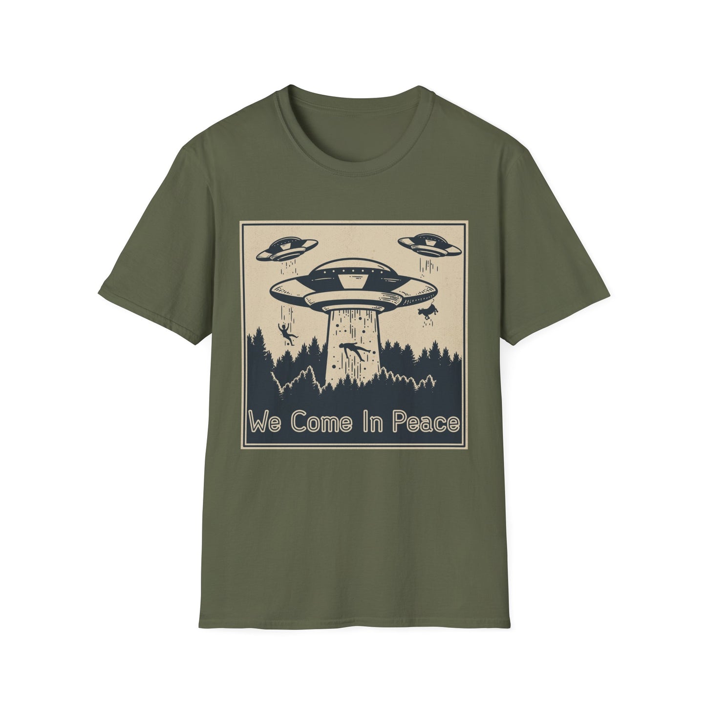 Peaceful T-Shirt - 'We Come in Peace' Design