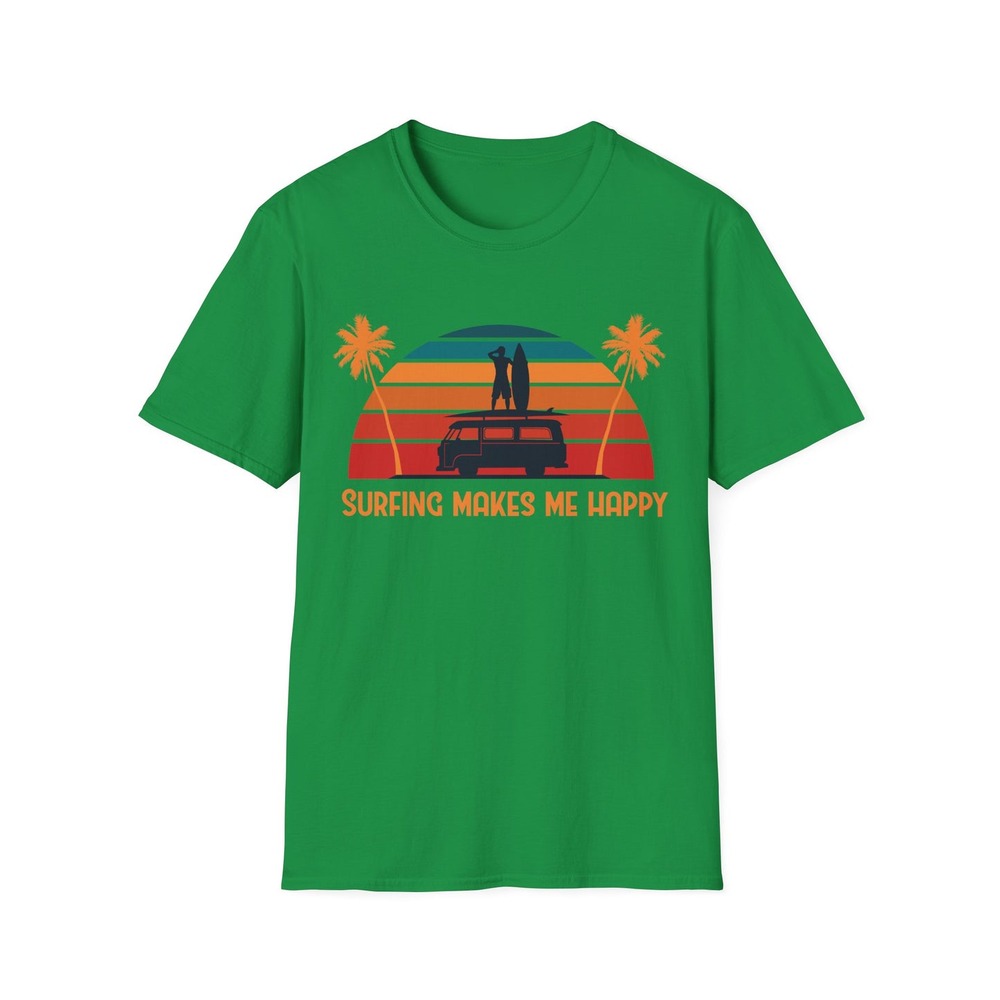 Surfing Happiness Unisex T-Shirt