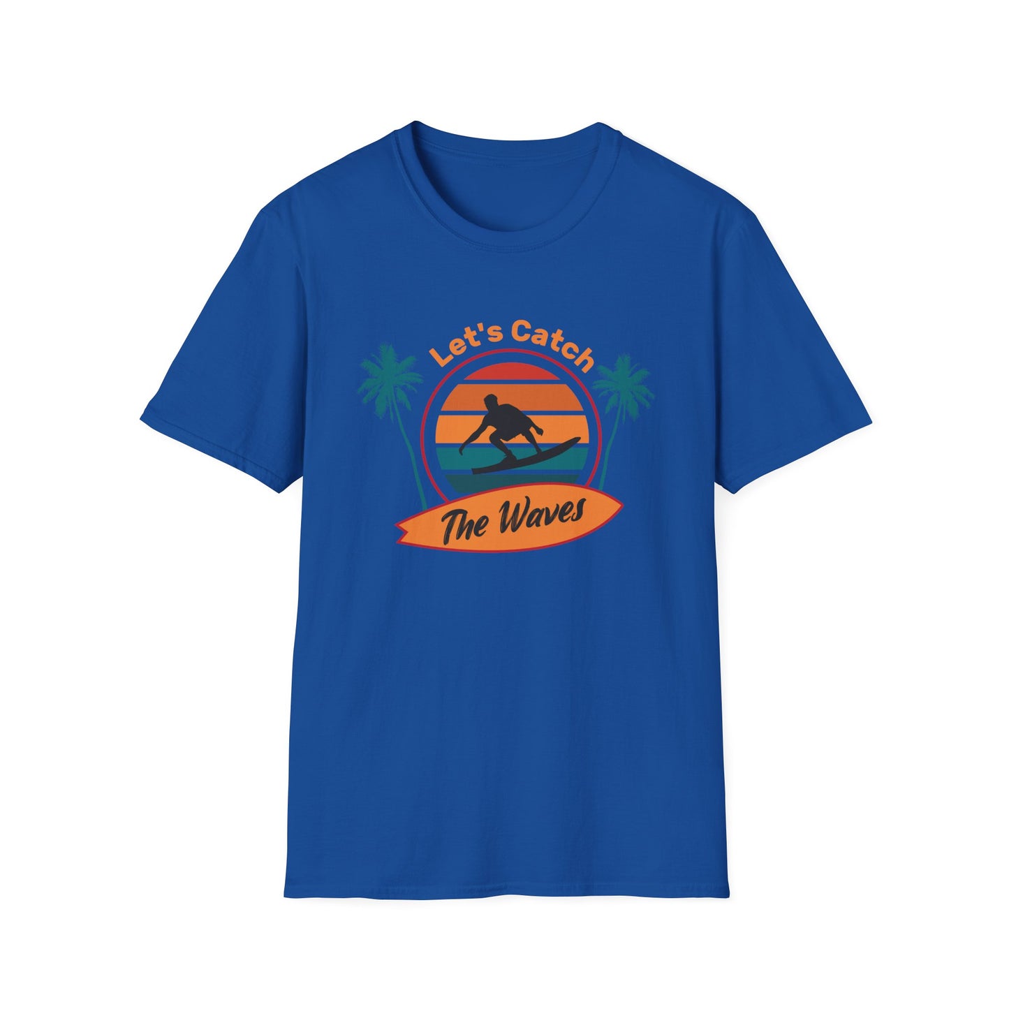 Beach Vibes T-Shirt – Lets Catch the Waves Design