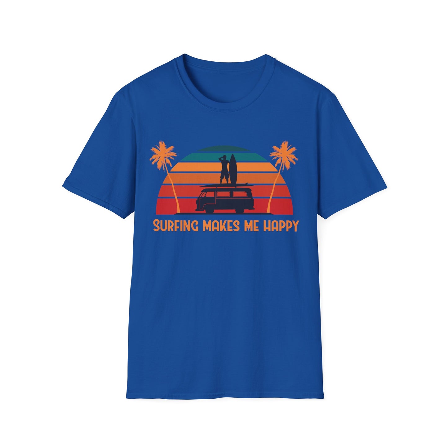 Surfing Happiness Unisex T-Shirt