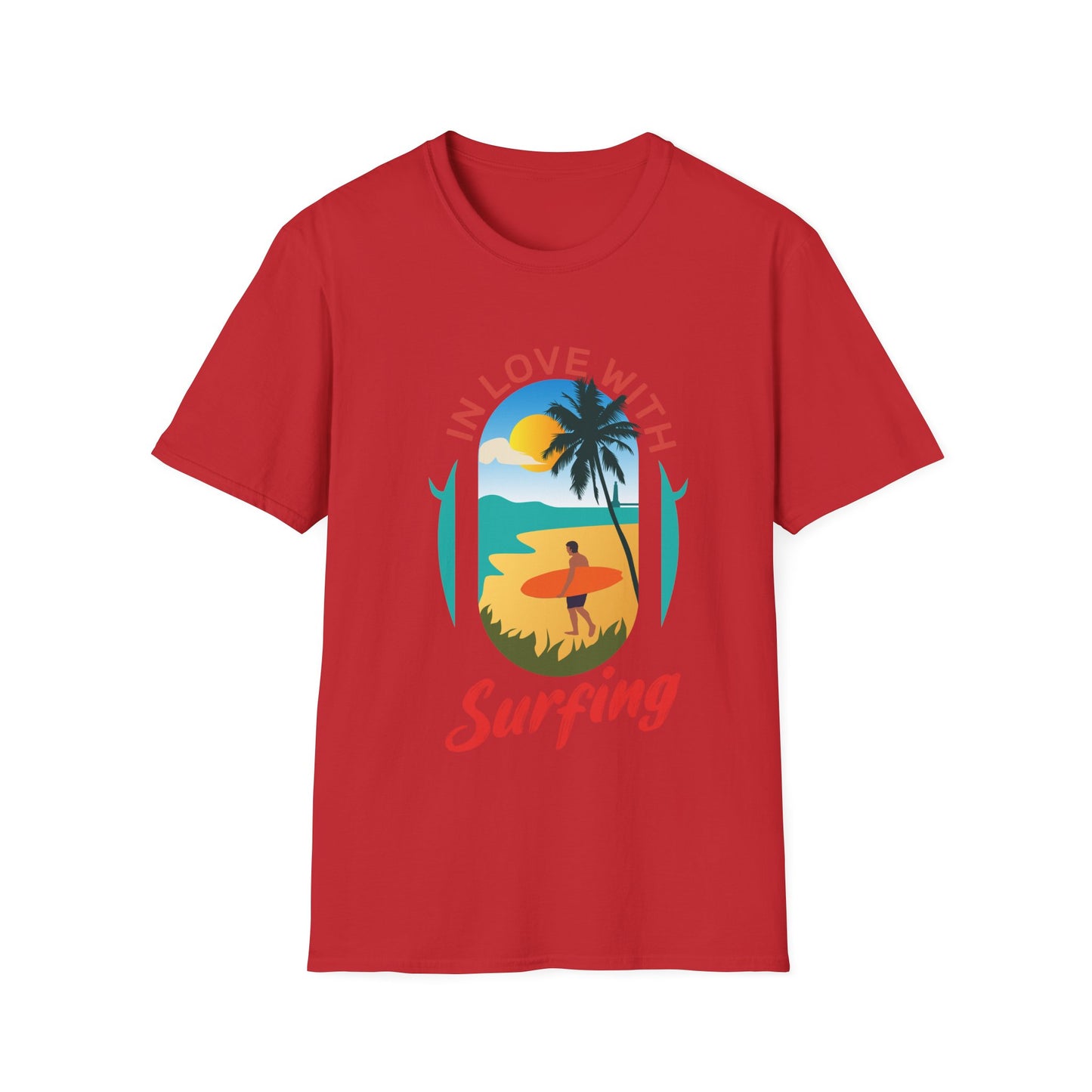 Surfing T-Shirt - In Love With Surfing Design