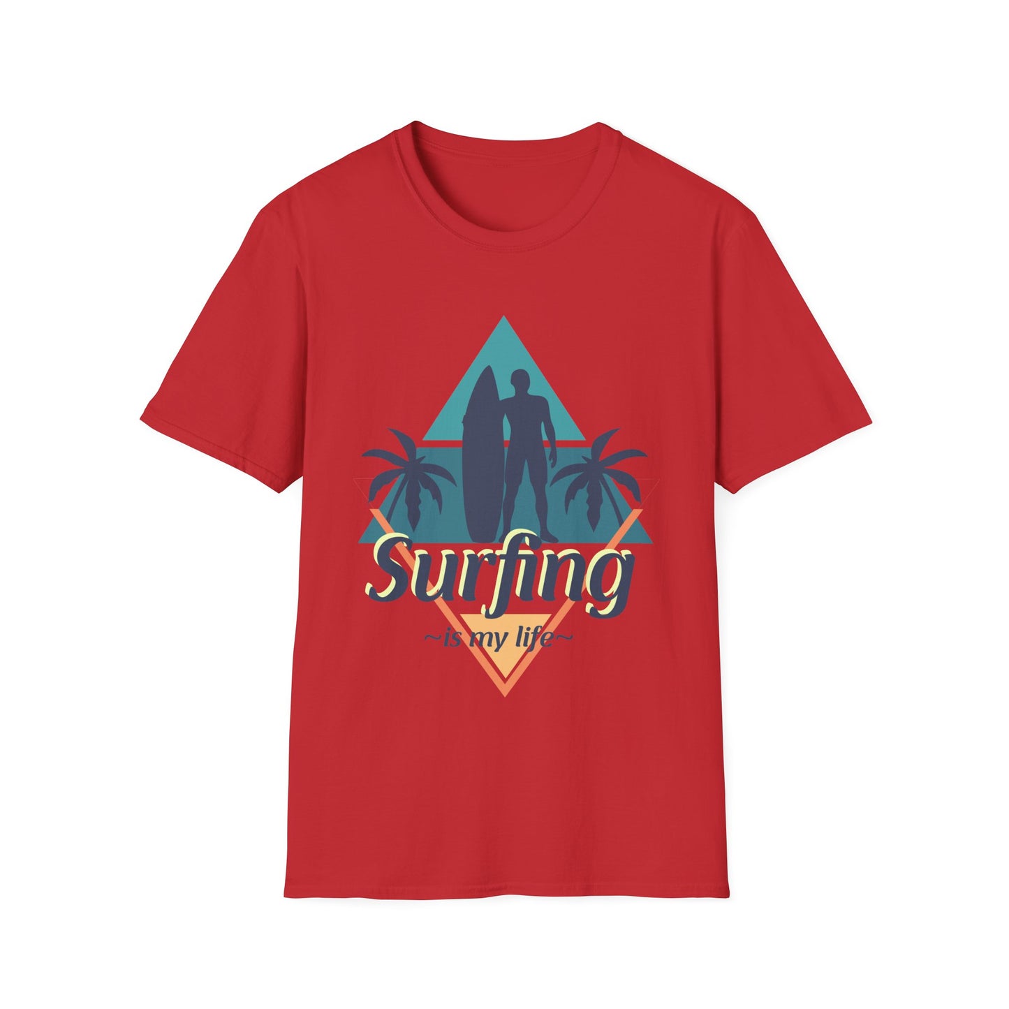Surfing Unisex T-Shirt - 'Surfing is My Life' Design