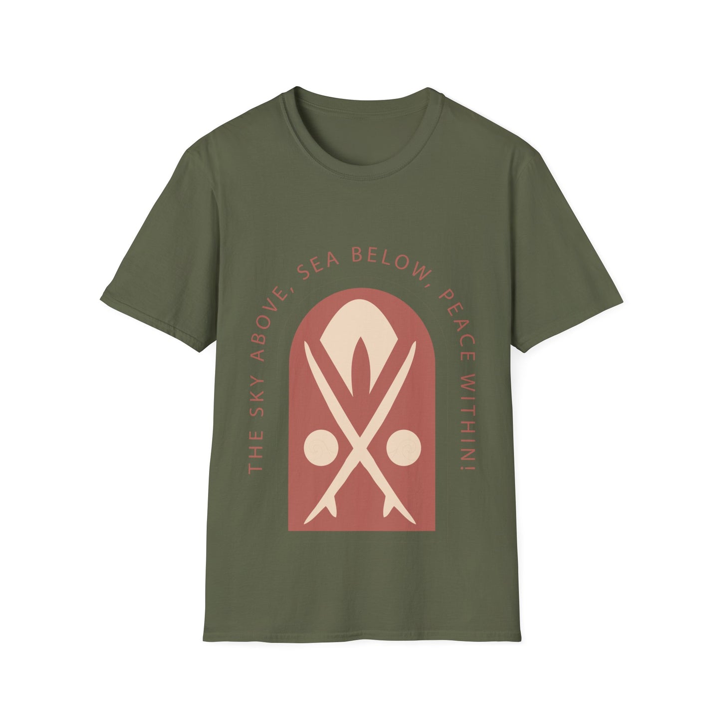Sky Above Sea Below Peace Within T-Shirt