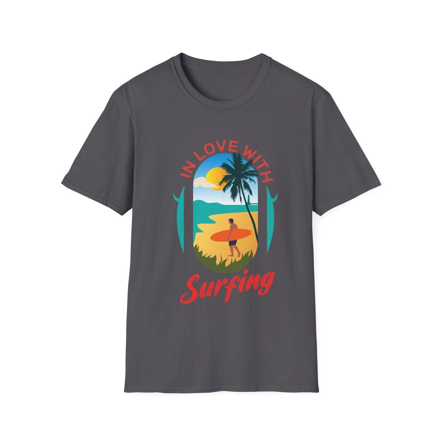 Surfing T-Shirt - In Love With Surfing Design