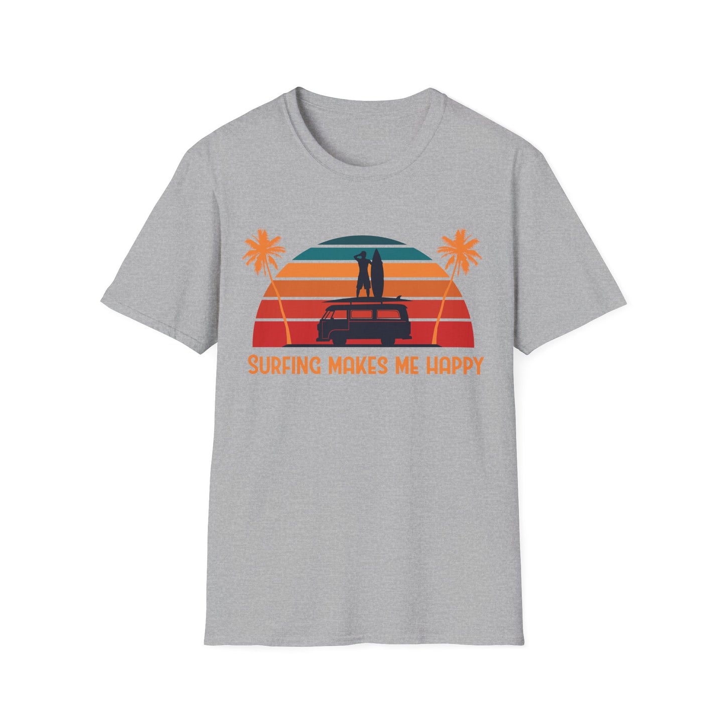 Surfing Happiness Unisex T-Shirt