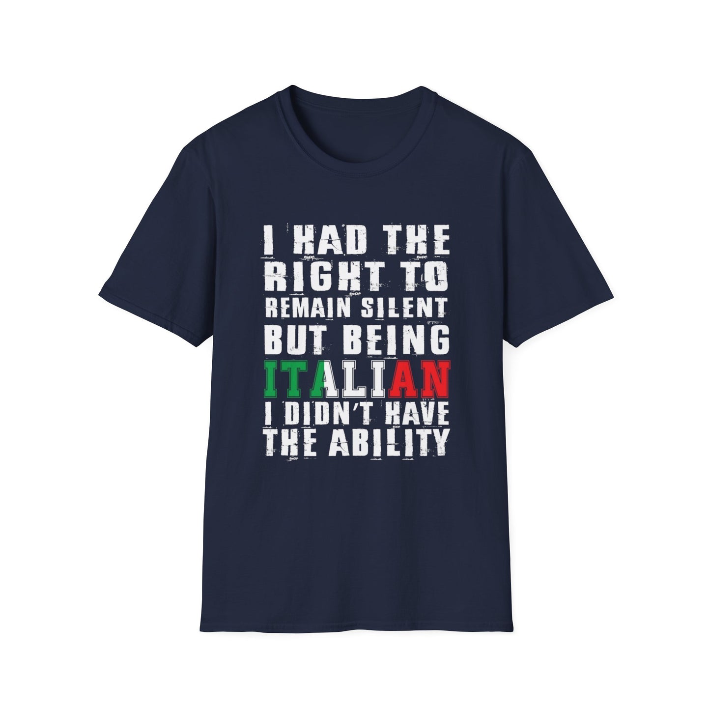 Italian Heritage Unisex Softstyle T-Shirt - 'Being Italian'