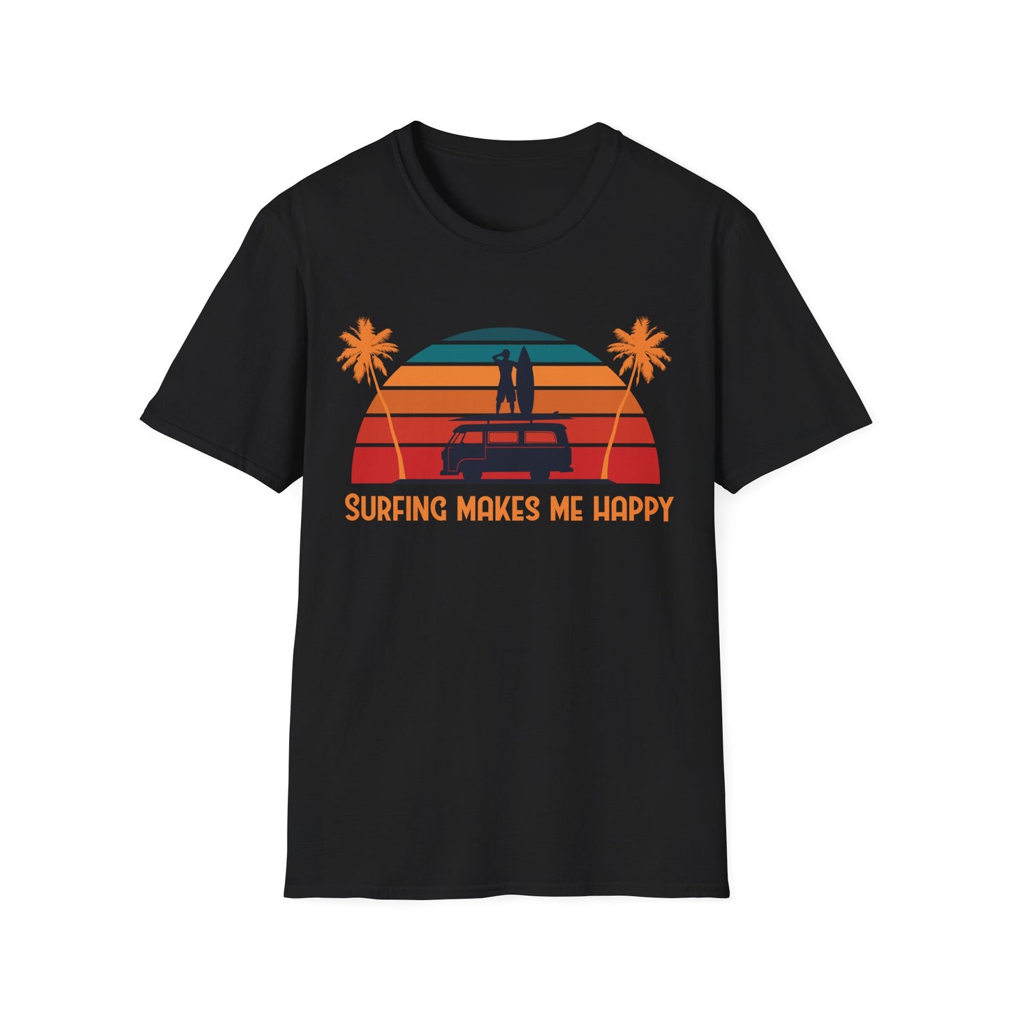 Surfing Happiness Unisex T-Shirt