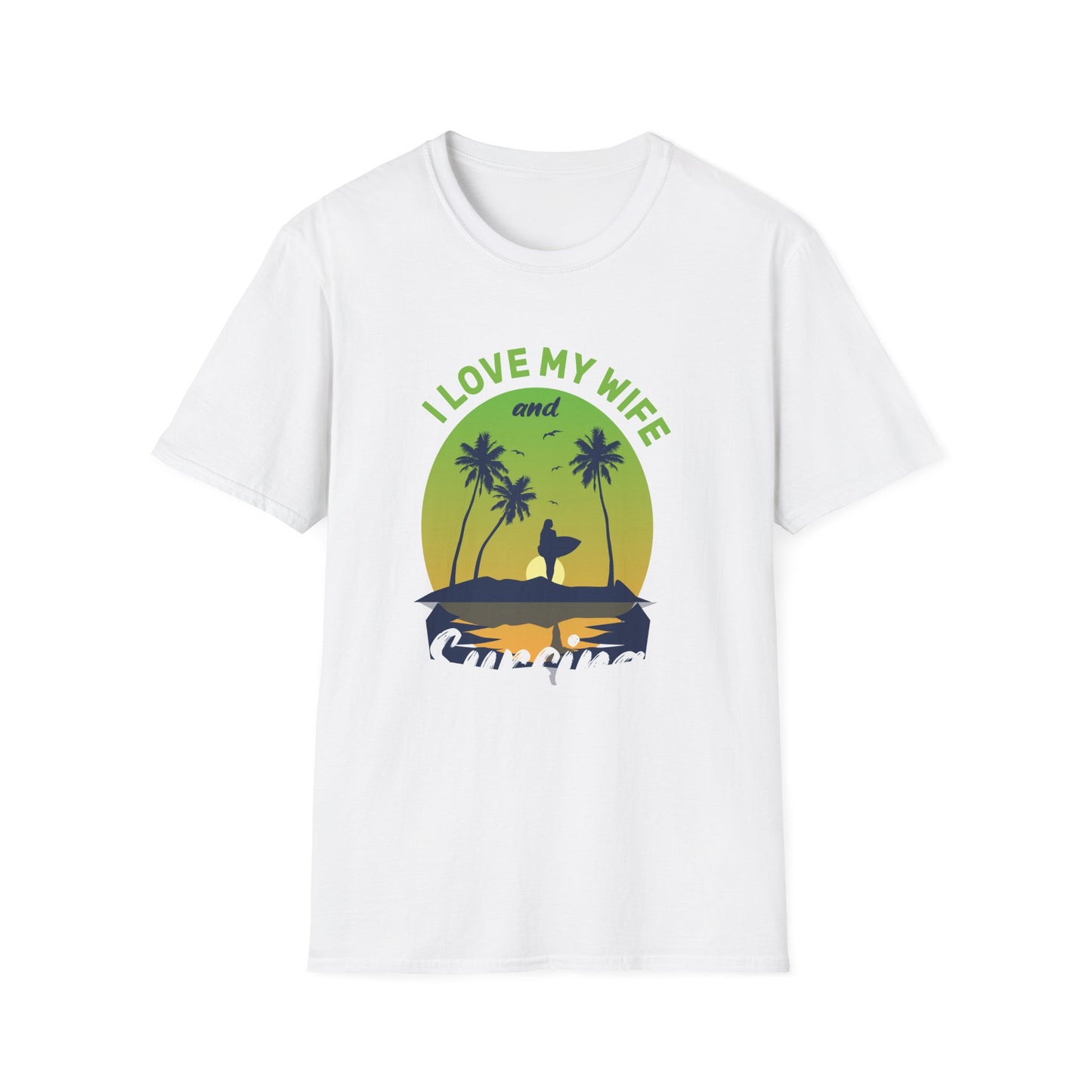 Unisex T-Shirt I Love My Wife Surfing
