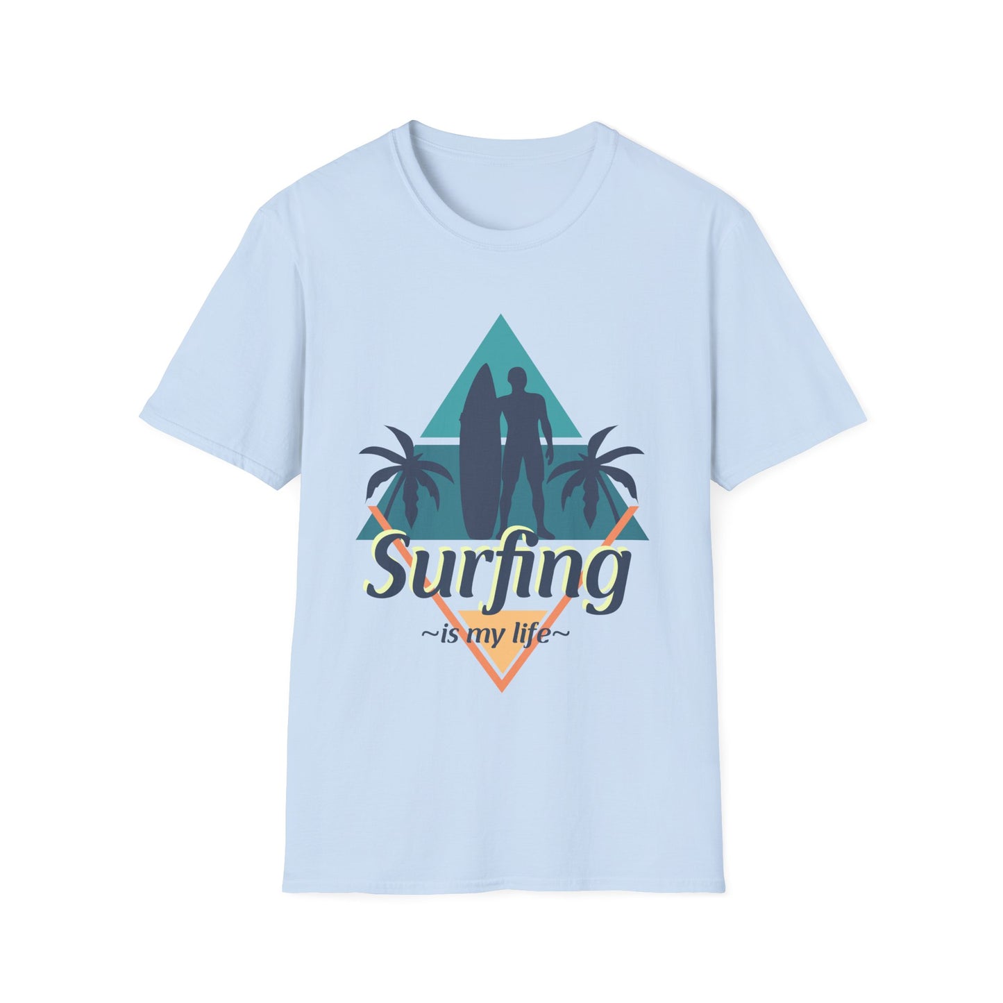 Surfing Unisex T-Shirt - 'Surfing is My Life' Design