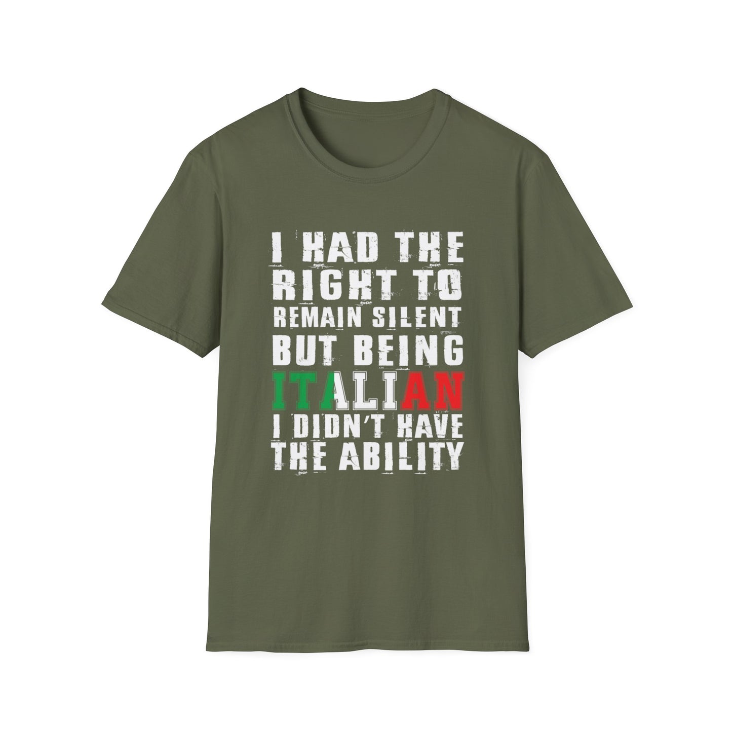 Italian Heritage Unisex Softstyle T-Shirt - 'Being Italian'