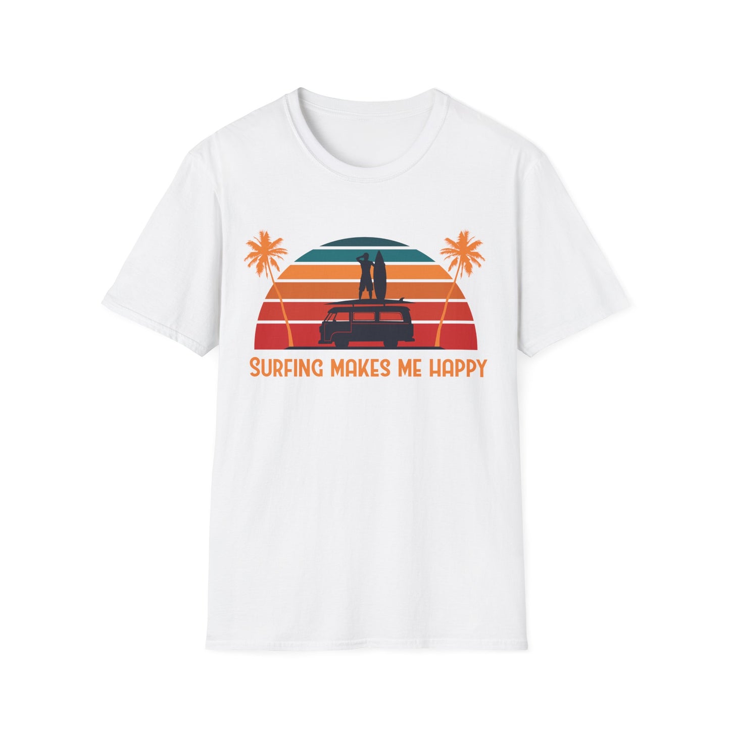 Surfing Happiness Unisex T-Shirt