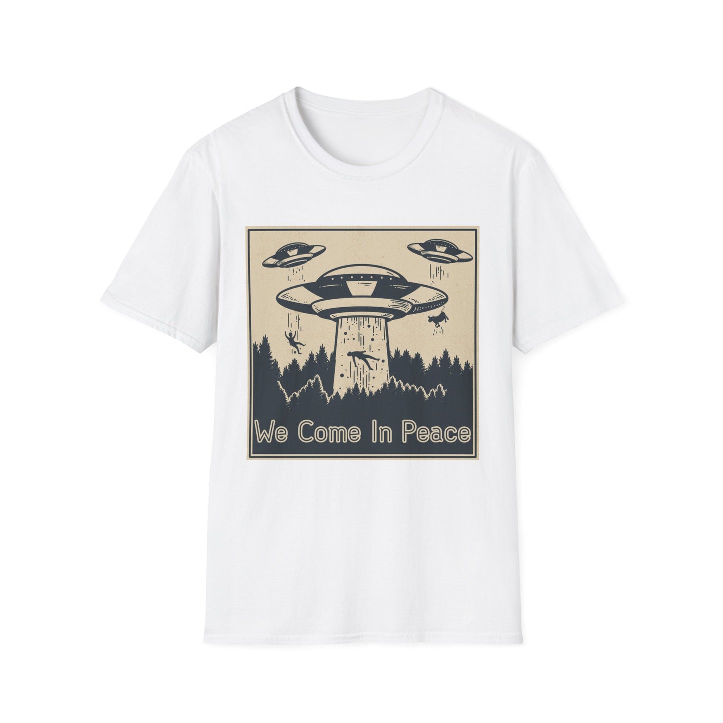 Peaceful T-Shirt - 'We Come in Peace' Design