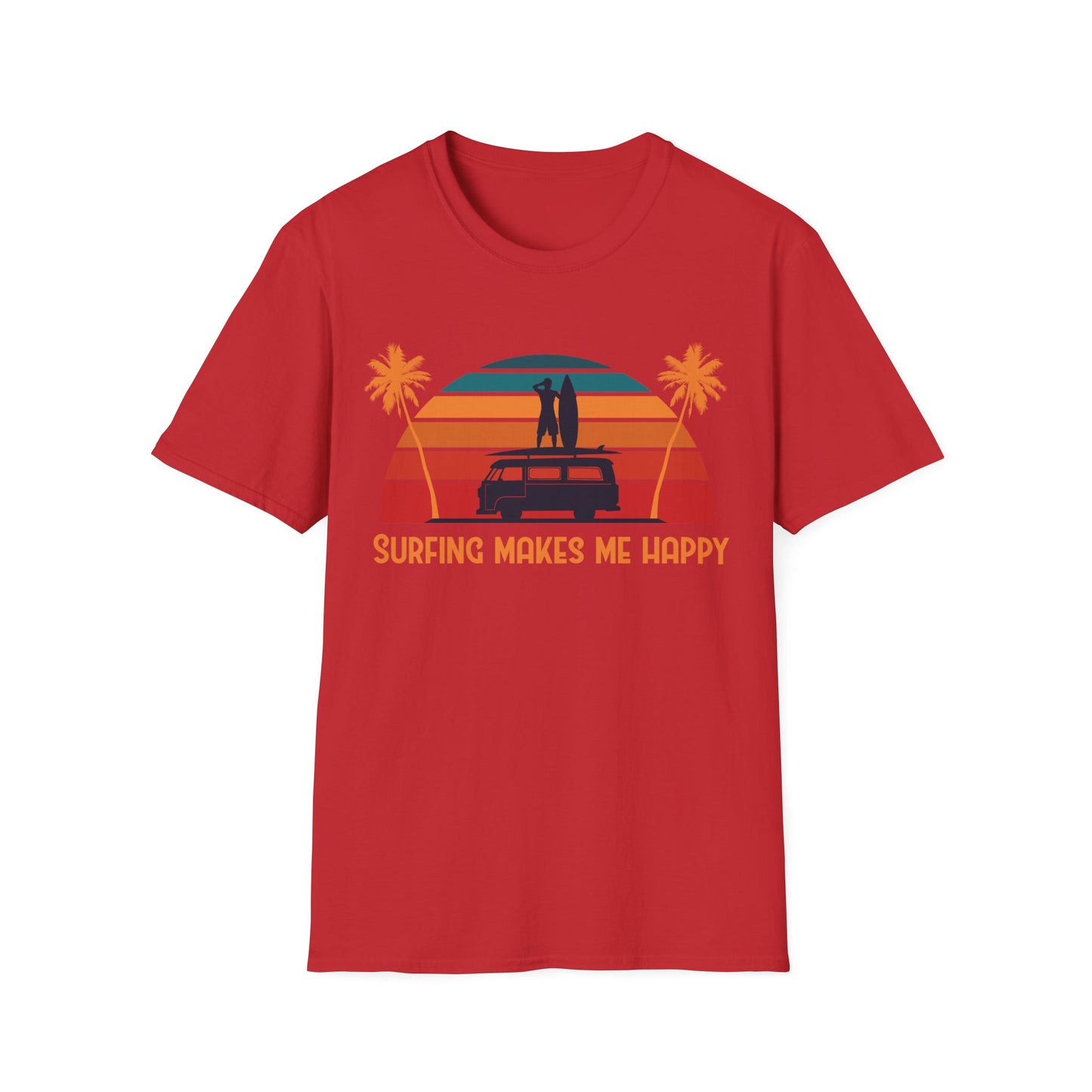 Surfing Happiness Unisex T-Shirt