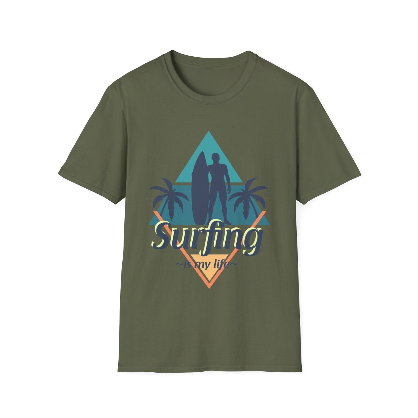 Surfing Unisex T-Shirt - 'Surfing is My Life' Design