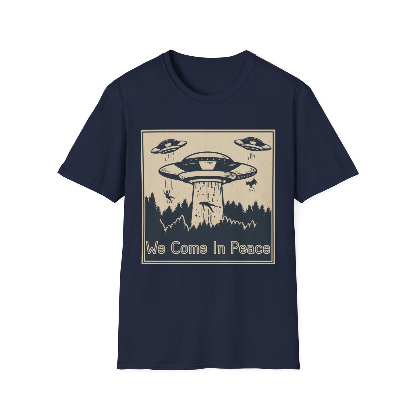 Peaceful T-Shirt - 'We Come in Peace' Design