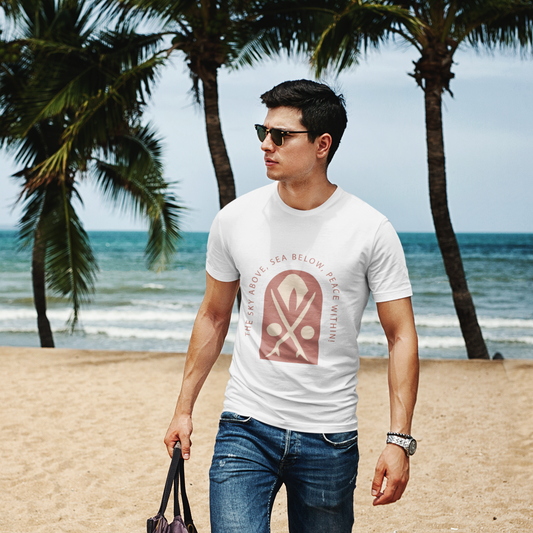 Sky Above Sea Below Peace Within T-Shirt
