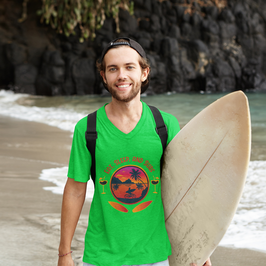 Surfing Vibes T-Shirt - Eat, Sleep and Surf Design