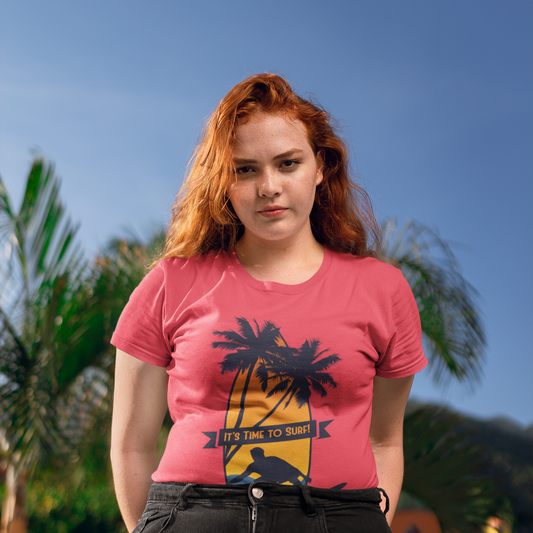 Surfer Softstyle T-Shirt - It's Time to Surf