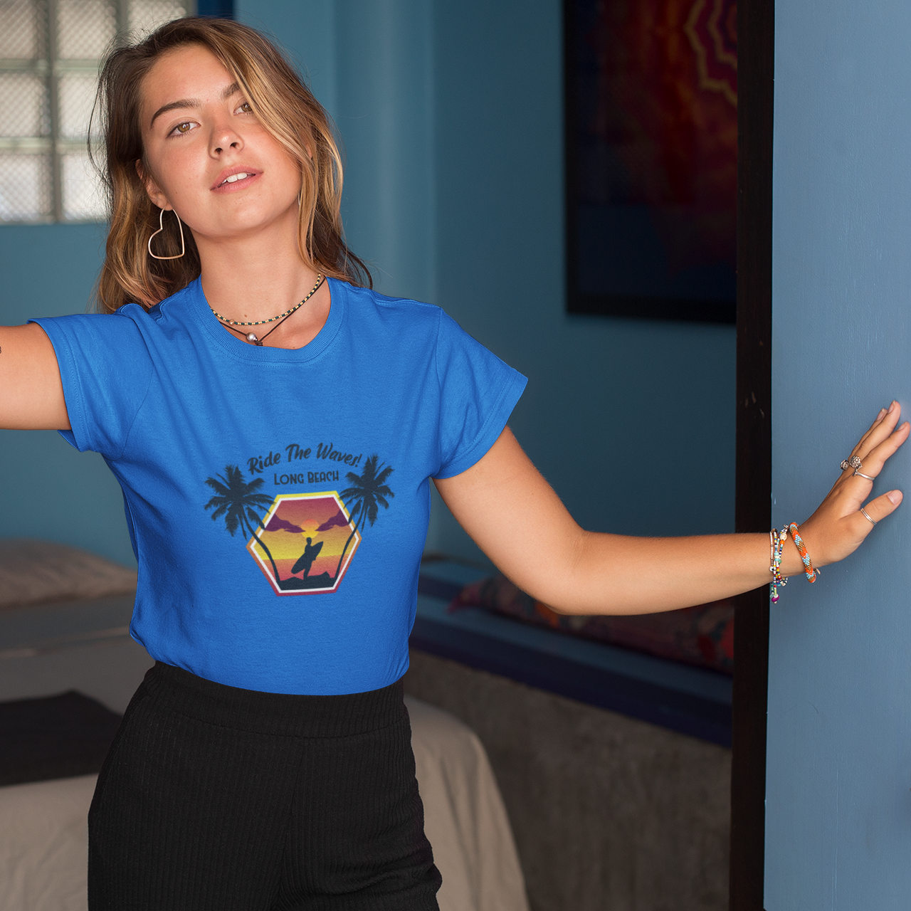 Wave Rider T-Shirt - Ride The Waves Design