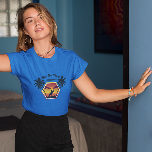 Wave Rider T-Shirt - Ride The Waves Design